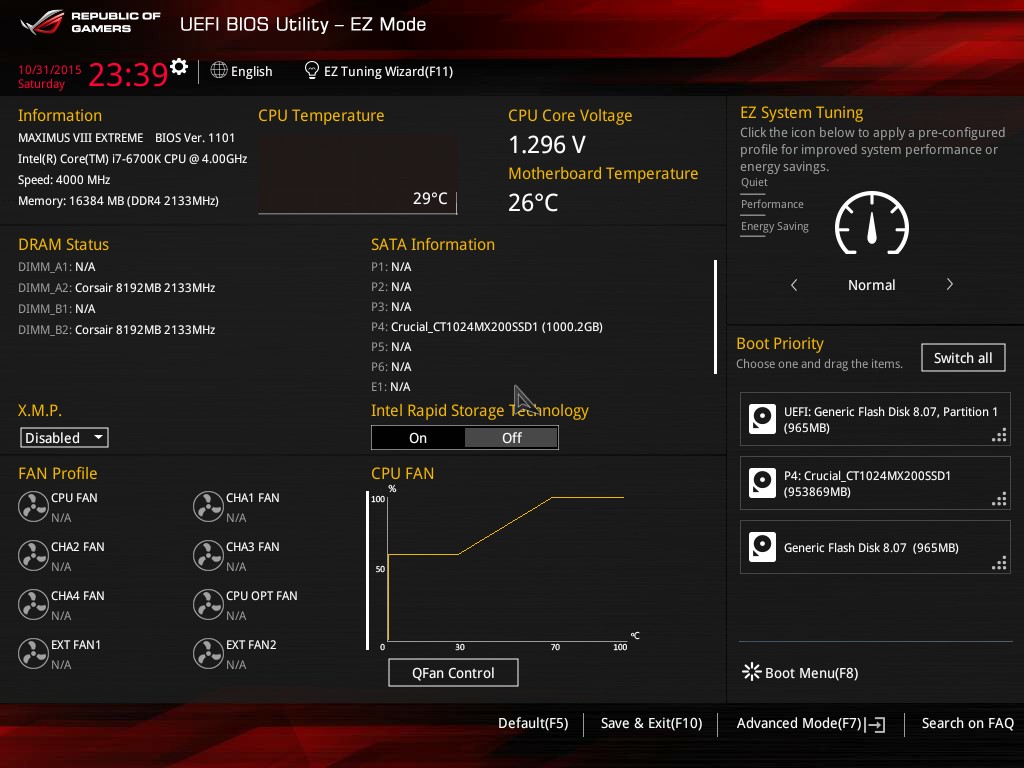 BIOS - The ASUS Maximus VIII Extreme Review: The Other $500 Option